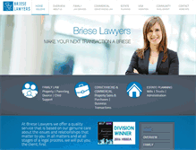 Tablet Screenshot of brieselawyers.com.au